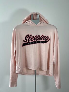 Ardene Light Pink "Sleeping Beauty" Hooded Pullover Sleep Hoodie